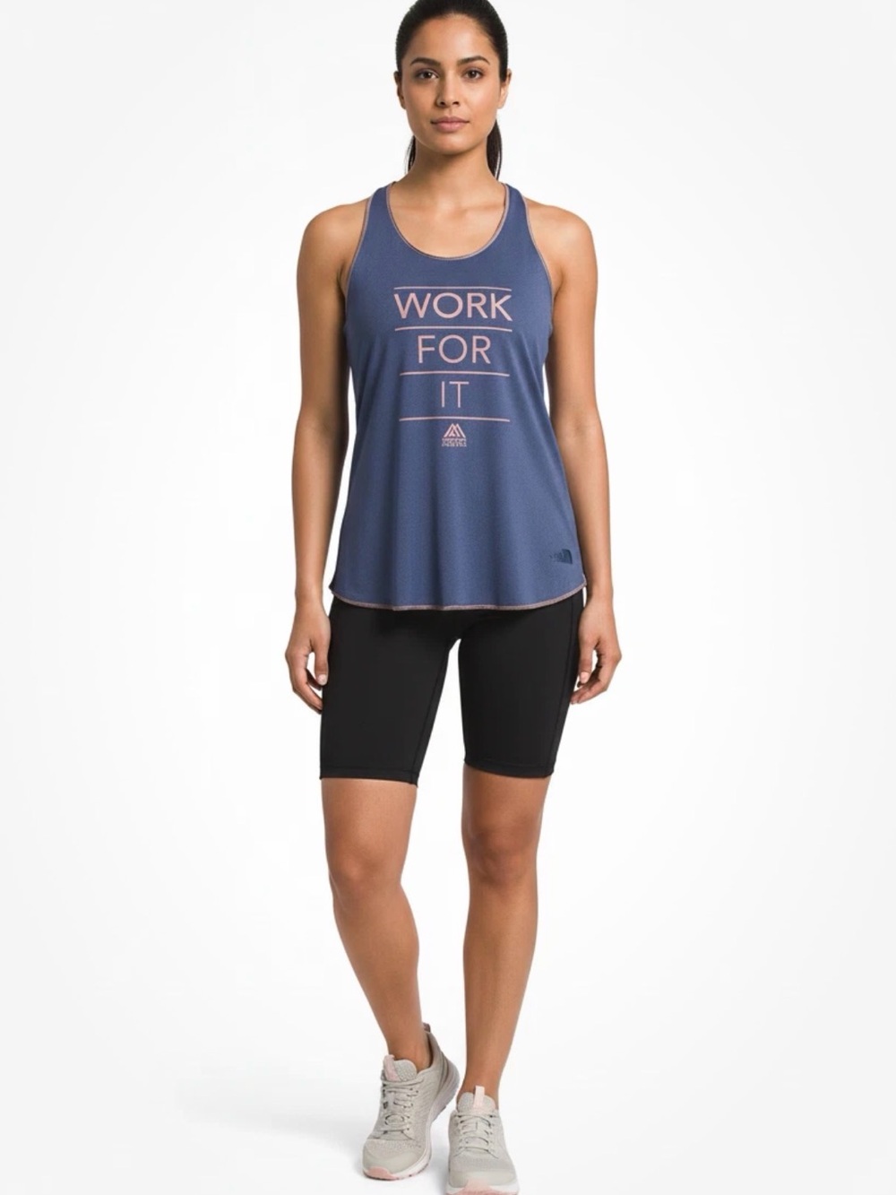 The North Face "Work For It" Women's Activewear Tank Top Size Medium Blue/Lilac